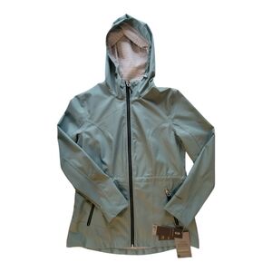 NWT Free Country X20 Med Women Waterproof Rain Jacket Hood Lightweight Laurel